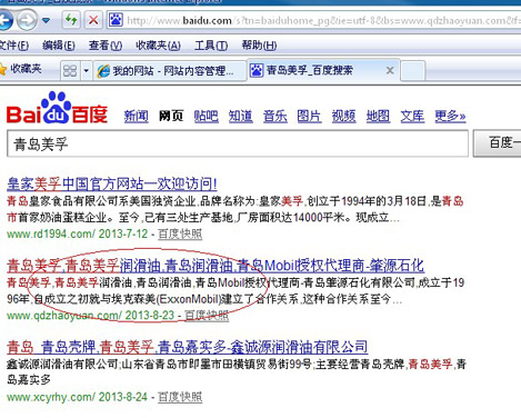 青岛肇源石化网站设计