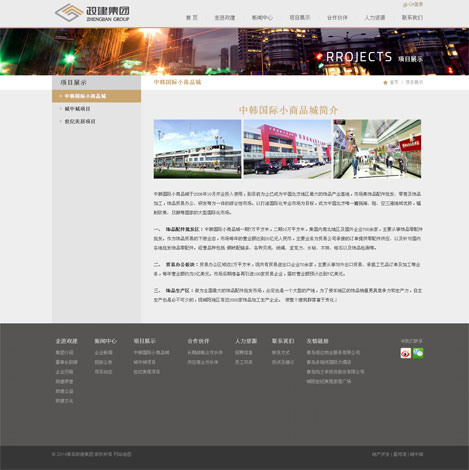 政建集团网站设计